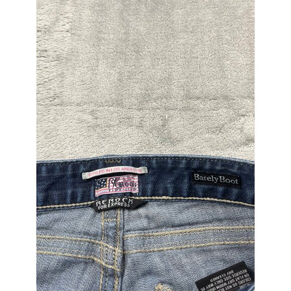 ReRock For Express Barely Bootcut Womens Jeans Size 6 Medium Wash Denim 29x32 - Picture 13 of 14